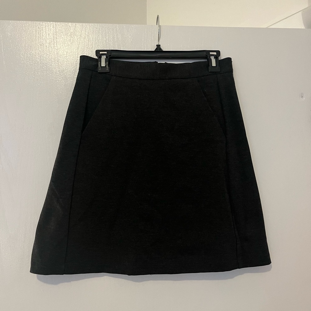 Classic Gray Midi Women's Skirt